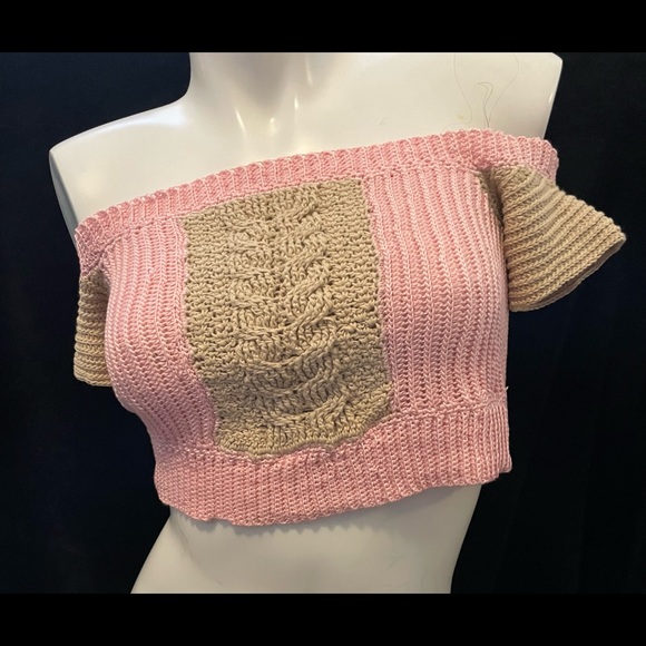 Knitted crop top - Picture 1 of 2